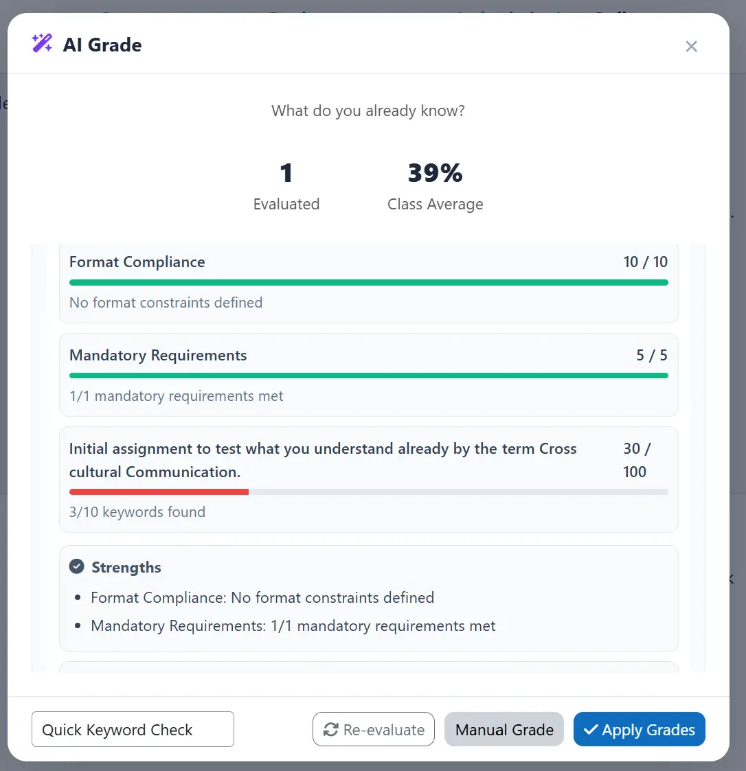 XP Grader Feedback Publish XP Grader Feedback Publish